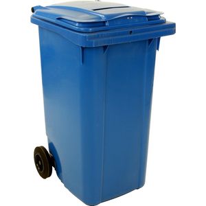 Afvalcontainer 240 liter met papiergleuf en slot s-sVertrouwelijk papier
