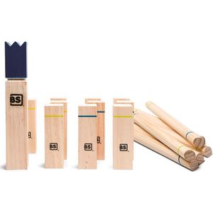 BS Toys Kubb - Vang- en werpspel - Kubb spel - kubb spel volwassenen - Kubb spel original - Kubb familiespel - Familiespel - Spelletjes voor kinderen - Houten speelgoed - Buiten speelgoed - Buitenspel - Buiten Spellen - Tuin Speelgoed