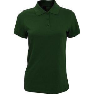 SOLS Dames/dames Prime Pique Polo Shirt (Fles groen)