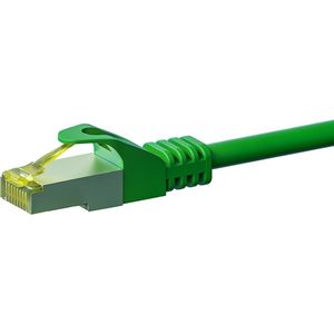 Danicom Cat7 S/FTP (PIMF) patchkabel - 5 meter groen - netwerkkabel - internetkabel - UTP kabel - RJ45 - 10000 mbit/s