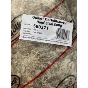 Quiko- Nestmateriaal- Sisal Dierenhaar- 500gram