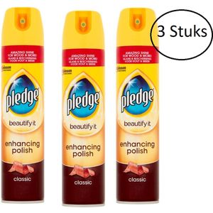 3x Pledge Meubelspray Classic