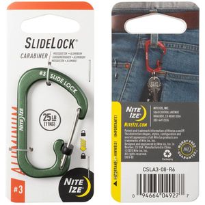 Nite Ize - Karabiner - Aluminium - #3 - Groen