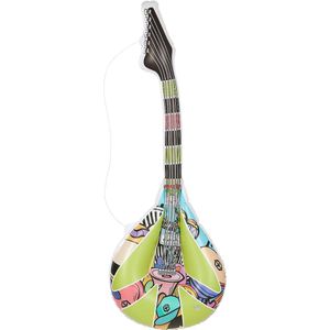 Funidelia | Hippie Mandoline voor vrouwen en mannen â–¶ De jaren '60, Hippie, Flower power, Decennia - Accessoires voor Volwassenen, kostuum accesoires - Roze