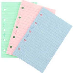 Filofax - vulling mini - gelijnd papier - fashion colours