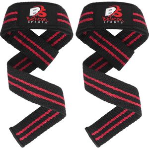 Weight Lifting Straps Pair ,Best for Bodybuilding,Powerlifting, Gym Workout, Strength Training, Cross fits & Fitness, Padded Wrist Support . Gewichthefbanden paar, Geweldig voor Powerlifting, Bodybuilding, Gym Workout, Xfit, Krachttraining