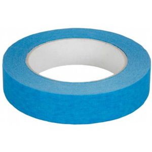 Kortpack - Paperrice Masking Tape 25mm breed x 50mtr lang - Blauw - 36 rollen - Voor Buitengebruik - UV- Bestendig - Schilderstape - (021.0238)