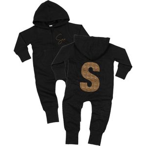 Onesie kinderen - Jumpsuit kind met naam en voorletter - Maat 68/74