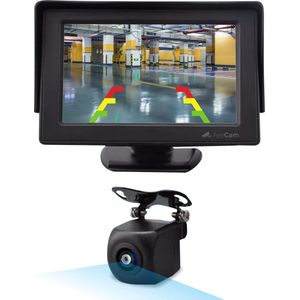 AyeCam Achteruitrijcamera - 4,3 Inch Scherm - 2 Kanaals – Nachtzicht - Incl. Begeleidingslijnen