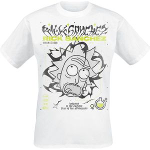 Rick And Morty Darkest Year T-shirt wit M Katoen Heren - Fan merch, TV-series