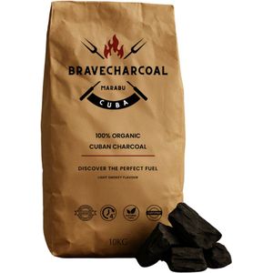 Bravecharcoal - Marabu - Houtskool - 10kg - Cubaans - 100% Natuurlijk