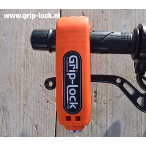 Grip-Lock motor/scooter/brommer stuurslot oranje
