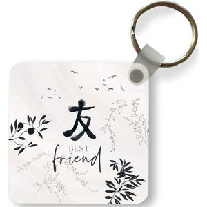 Sleutelhanger - Uitdeelcadeautjes - Vriendschap - Best friend - Vrienden - Quotes - Spreuken - BFF - Plastic