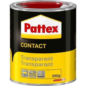 Pattex Transparant 650 g Can | Contact lijm voor Reparatie | Vloeibare lijm Renovatie projecten.