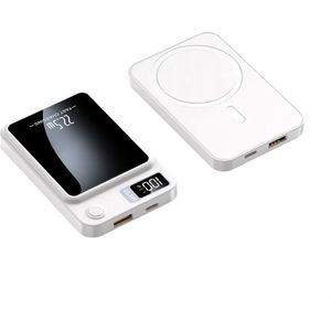 Powerbank Magsafe 10 000 MAH - Draadloze Lader - Iphone en Samsung - Wireless - USB-C - Wit