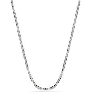 Juwelier Zwartevalk zilveren (gerhodineerd) tennis ketting - 25.254-2mm