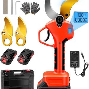 Elektrische Snoeischaar – Heggenschaar – Takkenschaar – Tuingereedschap – Draadloos - Vermogen – Ergonomisch – Flexibel – Inclusief Accu Met Oplader - Rood