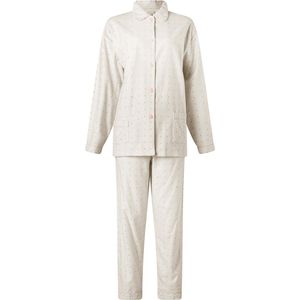 Lunatex flanel dames pyjama - Panda - XXL - Blauw.