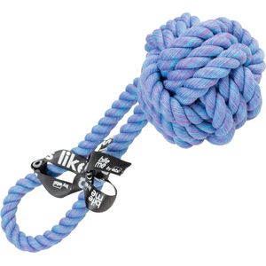 Ebi - Hond - 'are You Knots' Bal Met Lus 25x9x9cm Blauw