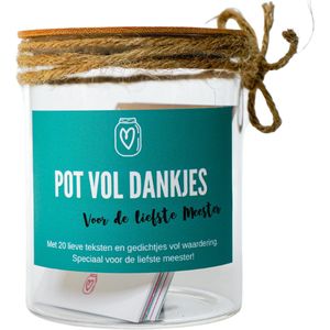 Pot Vol Dankjes - Voor de Liefste Meester