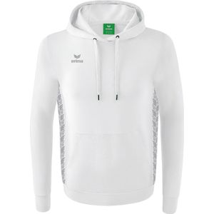 Erima Essential Team Sweatshirt Met Capuchon Heren - Wit / Monument Grey | Maat: XXL