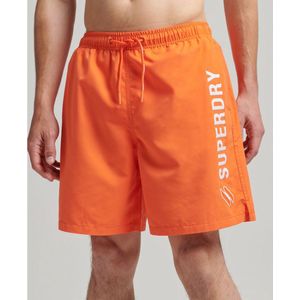 SUPERDRY Code Applque 19Inch Zwemshort Heren - Orange - M