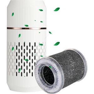 Luchtreiniger met HEPA filter - Air purifier met ionisator - Luchtzuiveraar - Luchtfilter - Clean air - UV-C - Oplaadbaar - CADR: 110m3/h - Stil - Wit - Tegen huisstofmijt - Hooikoorts - Allergie - Stof - Nare geurtjes | L'air Pur D16