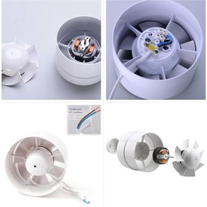 Badkamer Ventilator - Ventilator voor Badkamer economisch - afzuigkap 125 mm 16 W/240 m³ axiale in lijn - badkamer keuken