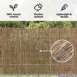 vidaXL - Tuin - Riet - Omheining - 500x160 - cm