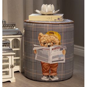 Poef Teddy Newspaper