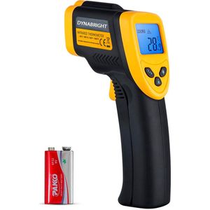 DynaBright Digitale Infrarood Thermometer - -50 tot 380℃ - Binnen/Buiten - Thermometer - Warmtemeter - Incl. Batterij
