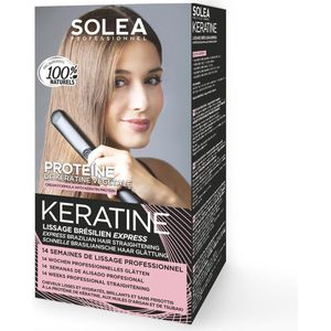 Braziliaanse Haar Straightening Kit met Keratine - Professionele Behandeling voor 14 Weken Glad en Sluik Haar