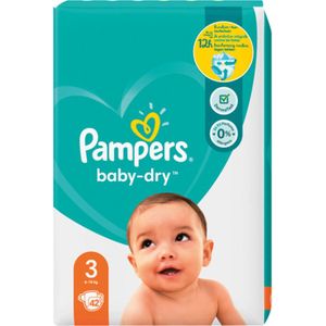 Pampers Baby Dry - Luiers Maat 3 - Midi (5-9kg) - 42 Stuks