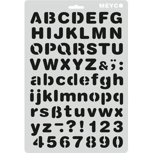 Sjabloon Alfabet 23 mm hoge letters
