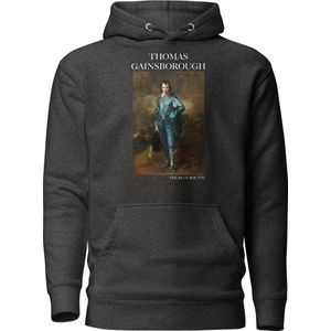 Thomas Gainsborough 'De Blauwe Jongen' (""The Blue Boy"") Beroemd Schilderij Hoodie | Unisex Premium Kunst Hoodie | Charcoal Heather | L