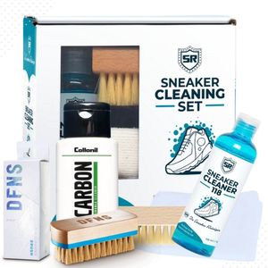 De Sneaker Reiniger Sneaker Cleaner Set (5 in 1 set) - Schoenverzorging - Schoonmaakset voor Designer schoenen - Collonil Midsole cleaner - Sneaker Cleaning kit met zachte schoenborstel - Crep Protect