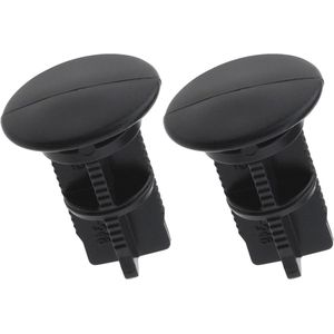 Scharnierpennen voor afvalcontainerdeksel 2 stuks 43 mm x 18 mm - Compatibel met Otto/ESE (240 liter) - Zwart