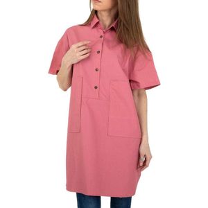 JCL oversized lange blouse roze M/L 38/40
