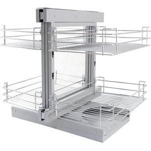 Milano Luxurious® Magic Corner Pull Out Kitchen Cupboard Drawers - Right Hand