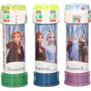 3x Disney Frozen 2 bellenblaas flesjes met spelletje 60 ml voor kinderen - Uitdeelspeelgoed - Grabbelton speelgoed