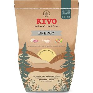 Kivo Petfood Hondenbrokken Energy 14 kg Koudgeperst