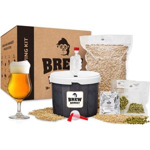 Brew Monkey Basis Tripel - Bierbrouwpakket - Zelf Bier Brouwen Bierpakket - Startpakket - Gadgets Mannen - Cadeau - Cadeau voor Mannen en Vrouwen - Bier - Verjaardag - Cadeau voor man - Verjaardag Cadeau Mannen