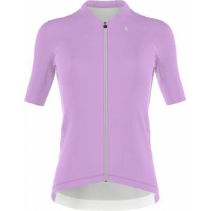Fietsshirt dames - korte mouwen lila - TENUE des Femmes - Maat M