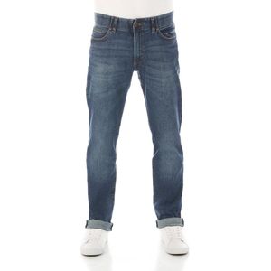 Lee Heren Extreme Motion Straight Fit Jeans - Maddox - 38W / 30L - Lee® Five-pocketsbroek Extreme Motion - Jeans voor heren - Prima draagcomfort dankzij de katoenmix - Straight fit/recht model - Perfect voor werk en vrije tijd