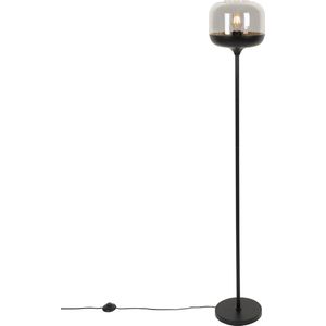 QAZQA kyan - Design Vloerlamp | Staande Lamp - 1 lichts - H 150 cm - Zwart Goud - Woonkamer | Slaapkamer | Keuken