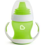 Munchkin Gentle Overgangsbeker - Transition Cup - Anti-lek Beker voor Baby's – Vanaf 4 Maanden - 118ml - Groen