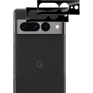Google Pixel 7 Pro - 2 stuks Camera Protector van glas Zwart glazen