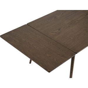 Olivine Boas Verlengstuk voor Houten Eettafel - Tafel Verlengen - Donkerbruin - Japandi - Gerookt Eiken - 45 x 90 cm