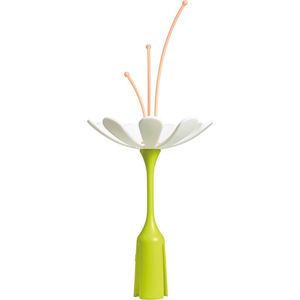 Boon STEM - droogrek accessoire - bloemvorm - voor spenen en andere kleine delen - wit met groen