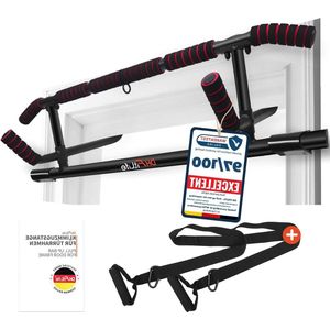 Pull-up bar Deurkozijn zonder Schroeven - Hangrek Deurstang Sport - Inclusief Slingtrainer - 70-92 cm